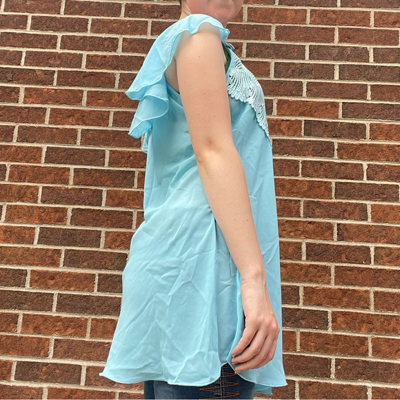 Vintage pastel blue heart slip - Picture 13 of 14